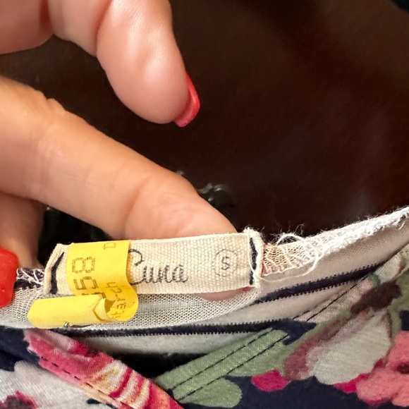 Floral and Striped Long Sleeve Hoodie - Picture 4 of 4